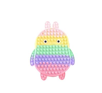 China Silica Gel Amazon Student Decompression Schoolbag Ease Push Bubble Backpack New for sale