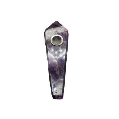 China European wholesale natural quartz stone rose pipe weedangel aura quartz crystal smoke crystal pipe for sale