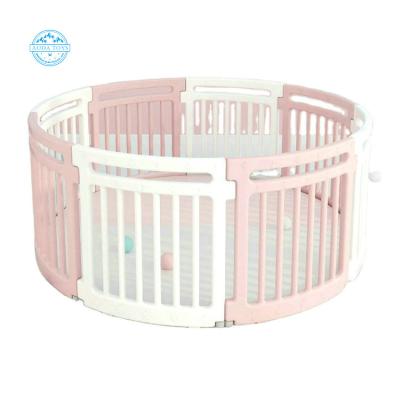China A03015C Easy Assembly Toddler Safety Playground Baby Game Barrier Round Plastic Playpen For Children for sale