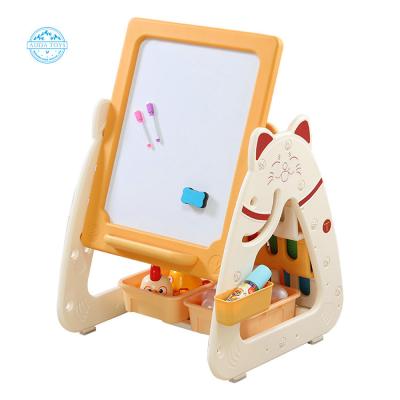 China Supplier A06303 Modern Supply Customized Color Multifunctional Child Easel With Shelf For Kids for sale