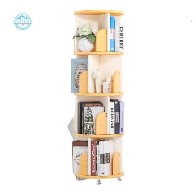 China A06410B Convertible Modern Multilayer Rotating Colorful Mobile Backgrounds Shelf With Wheels for sale
