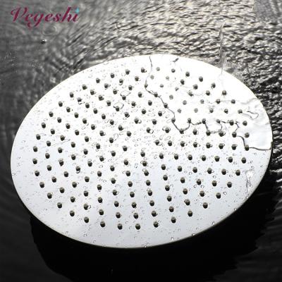 China Without Turnout Vegeshi Brass Round Shower Head - Rainfall High Pressure Shower Heads For Bathroom Shower Set, Chrome Finished, 12Inch-300x8mm for sale