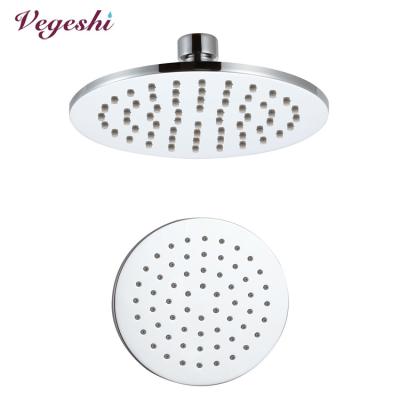 China No Needle Vegeshi Bathroom Brass 6 Inch 150x8mm Luxury Bathroom Chrome Round Wall Mounted Shower Head for sale