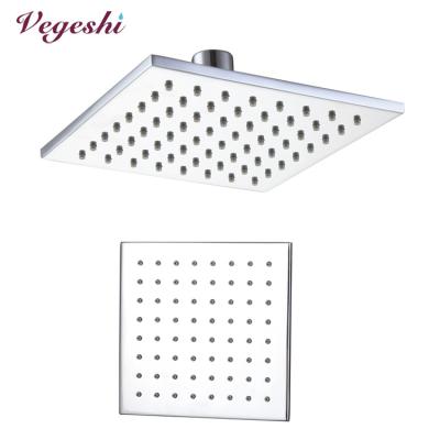 China 6 Inch 150x8mm Luxury Bathroom Rainfall Chrome Square Wall Mounted Shower Head No-Drill Vegeshi for sale