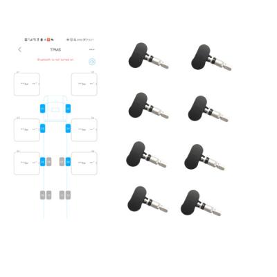 China Sistema de vigilancia elegante de la presión de neumáticos de los sensores de Bluetooth ocho en venta