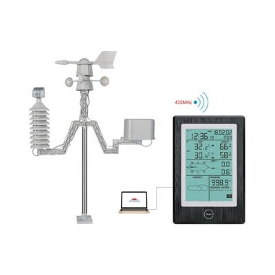 China WS1050 Professional Home Weather Station with Alarm Clock with Wind Speed and Wind Direction, 180*120*28mm Rain Sensor for sale