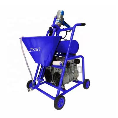 China Construction works Multifunctional Dual Compressor Engineering Pump Wall Small Cement Drywall Cement Plaster Spray Coating Machine for sale