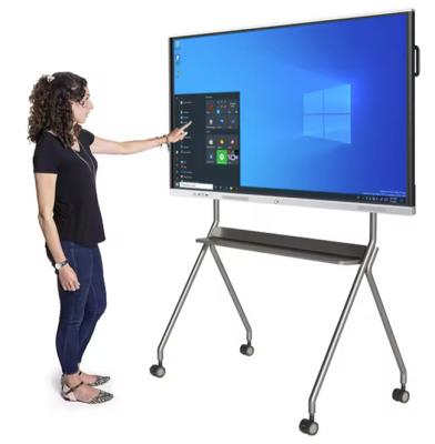 Cina Grey Heavy Duty Heavy Duty Rolling TV Stand su ruote per 220 libbre di capacità di peso in vendita