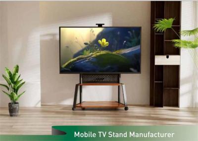 中国 オフィス モバイルテレビカート 330Lbs アウトドアテレビカート 2棚カスターホイール 販売のため