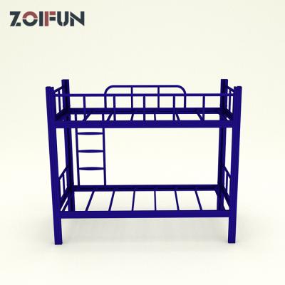 China (Other) Boltless Adjustable Easy Assemble Heavy Duty Low Price School Furniture Metal Bunk Bed Students Kids Dorm Bunk Bed for sale