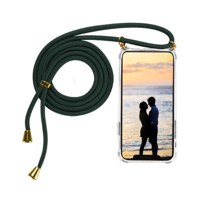 China Accesorios 2020 Para Mviles Necklace Phone Case, Acrylic + TPU Necklace Telefonos Movil With Rope Lanyard Case For iPhone X/Xr 12 for sale