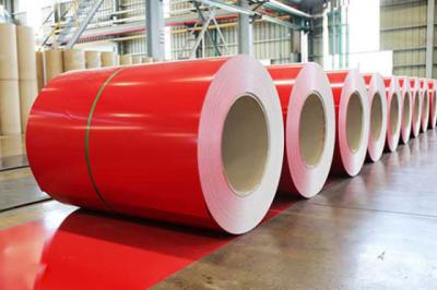 China Hohe Witterungsbeständigkeit Z50~275 PPGI Vorfarbe Farbbeschichtung Roll Rot / Rot DX51D oder S320gd Für Metalldach zu verkaufen