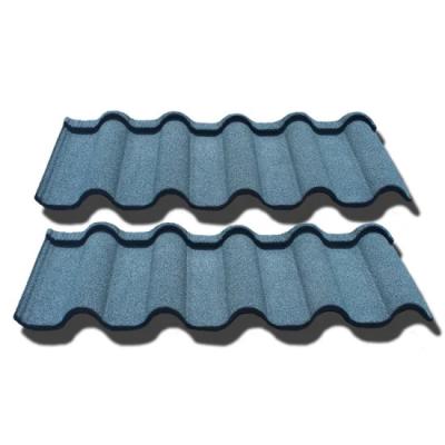 China Groove Deep Roman Tile Golan Colorful Stone Coated 0.40mm Aluzinc Roofing Sheets for Sale Warranty 30-50 Years for sale