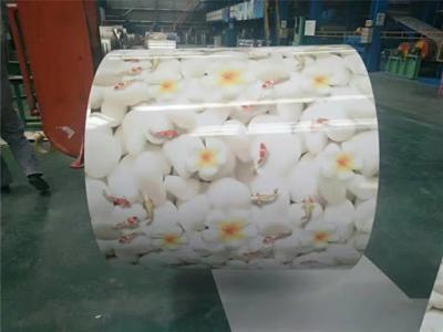 China Embossed Pattern Printed Steel Z70 0.55*1200mm Used For Household Appliance Board for sale