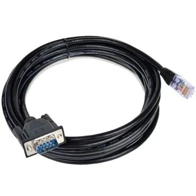 China MP3/MP4 Player Black RS232 DB9 9 Pin Serial Port Male To RJ45 8P8C Ethernet Cat5 LAN Console Female Cable for sale