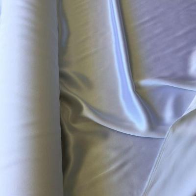 China White Silk Plain Bleached Crepe Charmeuse Satin Fabric for sale