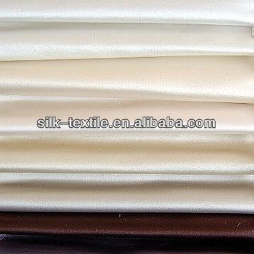 China Single yarn dyed silk duchess satin fabric fpr wedding dress for sale