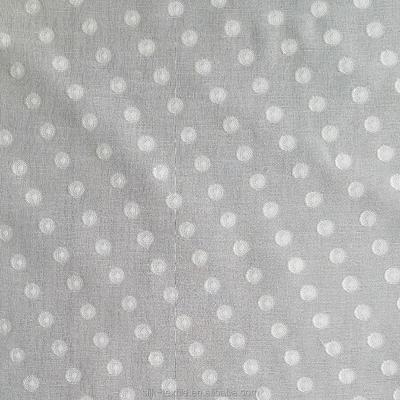 China Chiffion with dots visco silk chiffion jacquard and cut in dots design for sale
