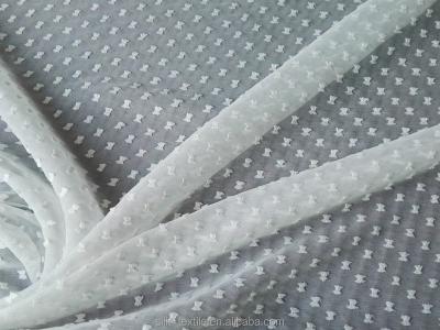 China Jacquard silk cotton jacquard and cut georgette fabric for sale