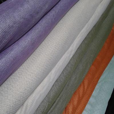 China Plain Foiled Printing Silk Tulle Fabric for sale