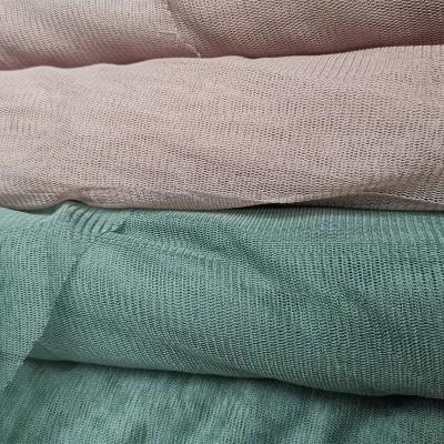China Very lightweight double faced 30gsm silk tulle fabric for sale