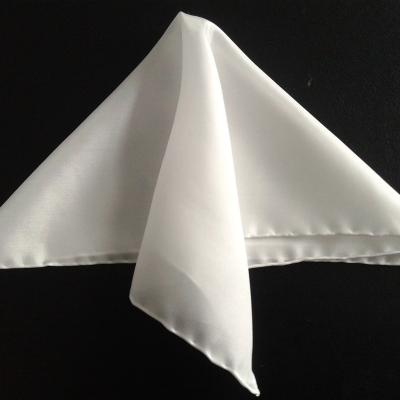 China Silk Habotai Scarf Hand Rolled with 100% Silk Thread in Natural White Color Made to Order for sale