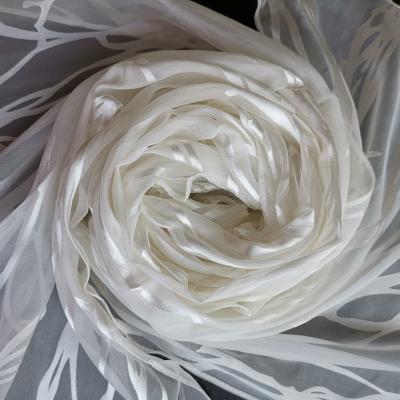 China Visco Silk Satin Brown Long Natural White Sashes For DIY Painting for sale