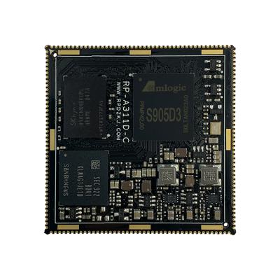 China Rongpin AMLOGIC S905D3 RP-S905 RP-S905 Quad Core Android Linux Quarter Source Board Open Core Board for sale