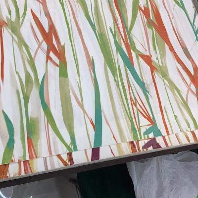 China Breathable Polyester Curtain Fabric , In Stock Printed Velvet Fabric Upholstery for sale