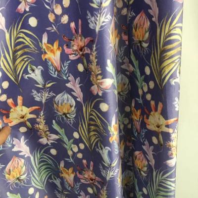 China New breathable printed velvet fabric for cushion, Surper Holland Velvet Fabric For Pillow molle/ for sale