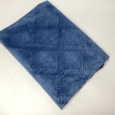 China Breathable Cheap Home Textile Velvet Fabric For Comforter , New Design Embossed Velvet Fabric For Sofa And Curtain / for sale