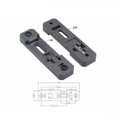 China 35mm Din Rail Fixed Clamp , Universal DIN Rail Mount Clip Snap In DIN Rail Mounting Bracket PCB DIN C45 Rail Mount Adapter PCB Mount Bracket Clips Mount Holder 20mm Width for sale