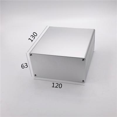 Chine clôture en aluminium sablante d'extrusion de 120*63*130mm Squre avec la fente de carte PCB à vendre
