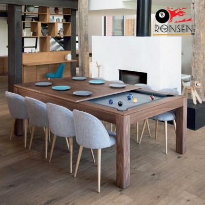 China 100% Die Cast 2022 Hot Sale 7ft 8ft Real Leather World Dining 9ft Top Cover Billiards Billiard Table for sale