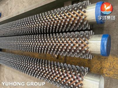 China ASTM A312 TP304L Studded Tube With 11Cr Stud Fins For Oil Gas Industry for sale
