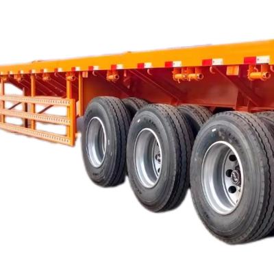 China CIMC Customizable 4-Axle Flatbed Semi-Trailer High Quality Truck Trailers for sale