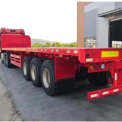 Chine 3 essieux personnalisés 60T Container à 20 pieds et 40 pieds emporté en sac Ciment en vrac à vendre