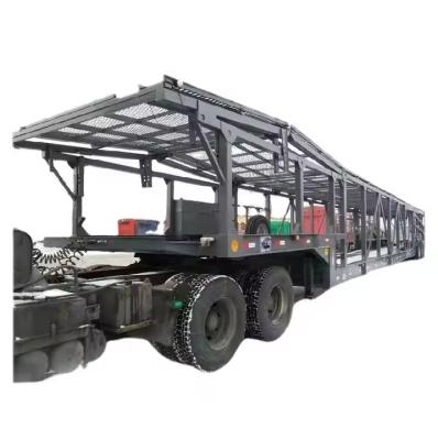 Chine Poids lourd 2 essieux remorqueur de voiture 6-8 remorqueur de véhicule de transport de véhicule de camion remorqueur de style européen remorqueur utilitaire de véhicule avec suspension pneumatique à vendre