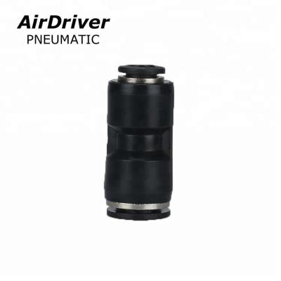 China PG Plastic Unions Straight Pneumatic Speed Reducer Hose Fitting Air Duct Connector for sale