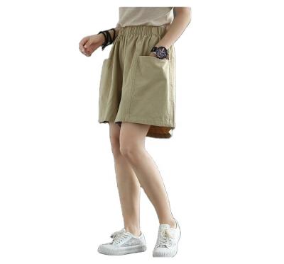 China Hot Selling Breathable American Cotton Workwear Outer Pocket Shorts Ladies Casual Loose Shorts for sale