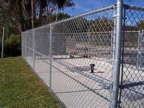 China Road Residential Hot Dipped Galvanized Chain Link Mesh Silver / Green for sale