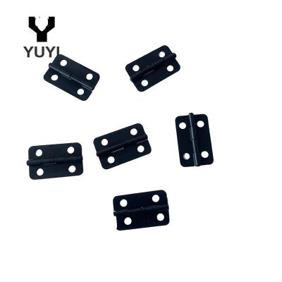 China Small Modern Black Metal Rounded Rectangle Hinge For Box Cabinet for sale