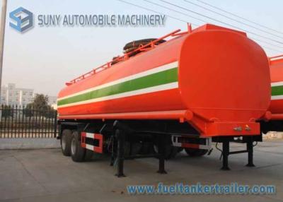 China Dilute Hydrochloric Acid 35000 L Chemical Liquid Tank Trailer 3 Axles for sale