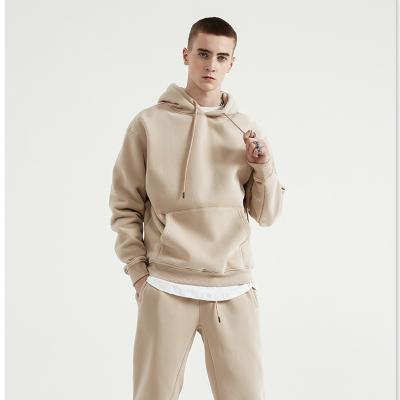 China Wholesale High Quality 330 Gsm Anti-Wrinkle Cotton Fleece Mens Private Label Jogging Sweatsuit Streetwear Custom Joggers Set Unisex for sale