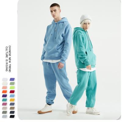 China New Style Anti-Wrinkle Unisex Women Men Shear Hoodie Training Wear Blank Tracksuits Sweatsuits Custom Made for sale