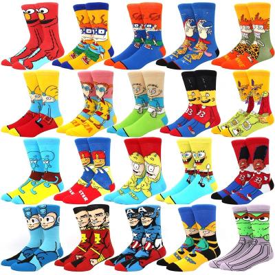 China Funny Fashion Women's Viable Fashion Men's Socks Anime Socks Personality Cartoon Fashion Skarpetki High Quality Stitching Pattern for sale