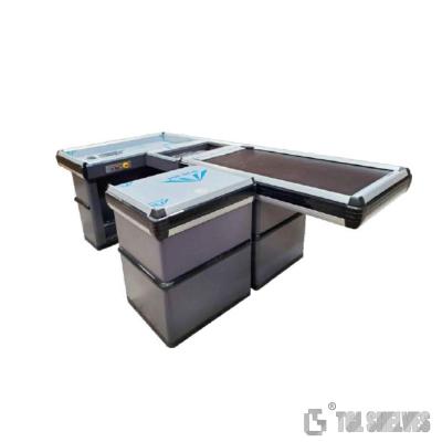 Cina Cassa del registro di Morden, cinghia di Desk With Conveyor del cassiere del supermercato del ODM in vendita