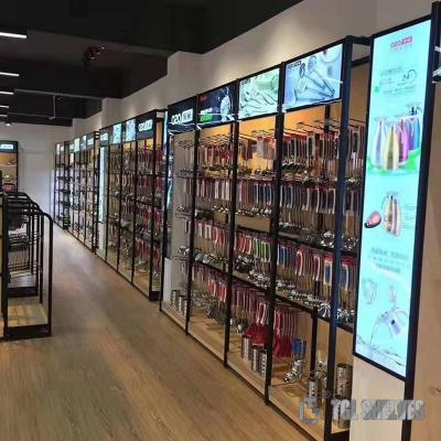 Chine Le rayonnage de gondole de supermarché de la CE, saupoudrent l'OEM de revêtement de supports d'affichage de supermarché à vendre