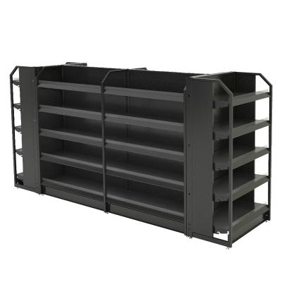 China Multifunctional 5 Layer Metal Storage Rack Support Supermarket Shelf For Stationery Shop for sale