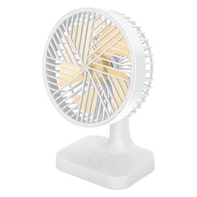 China YLT F2 2400mAH Wireless Car Table Fan USB Mini High Wind Rechargeable Desktop Fans With 3 Speed Wind USB Portable Charging Fan for sale